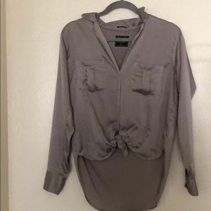 Abercrombie & Fitch satin button down shirt size S